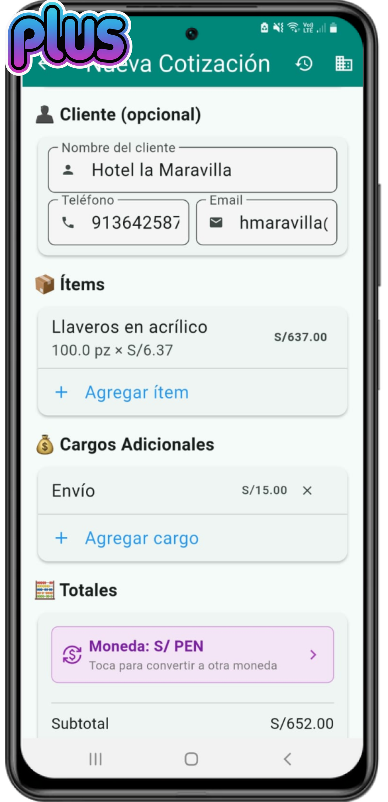 Generador de cotizaciones